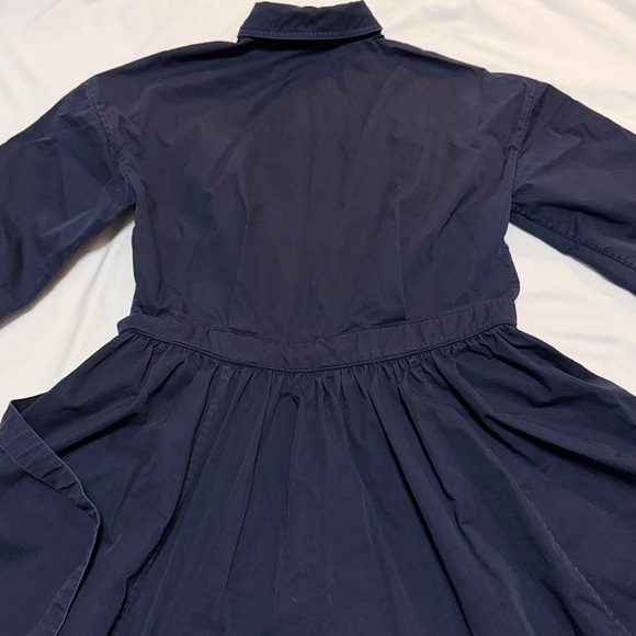 Tory Burch  Navy Midi Flare Dress Cotton size 8 - Picture 5 of 12